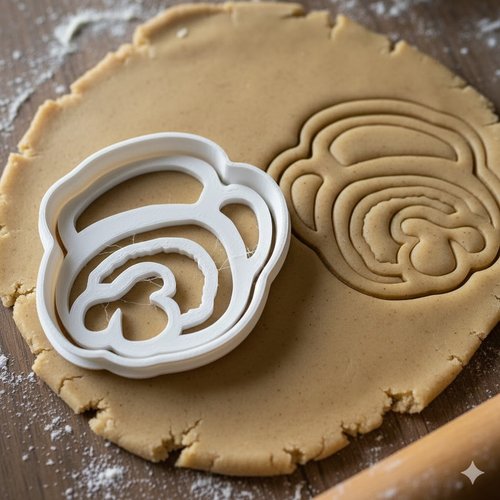 Emporte-pièce artisanal 8 cm - moule à biscuits et pâte sablée