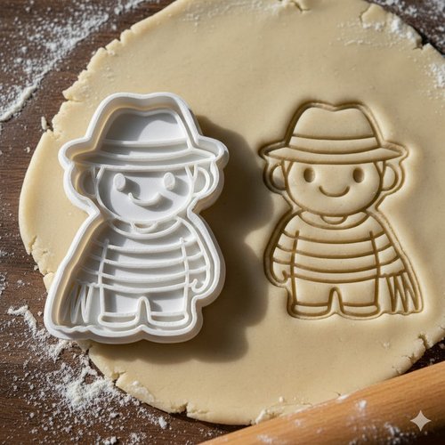 Emporte-piece freddy krueger pour biscuits et patisserie - 8 cm