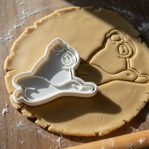 Emporte-piece artisanal pour biscuits et pate a sucre - 8 cm