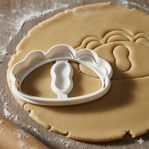 Emporte-piece artisanal pour biscuits et pate a sucre - 8 cm