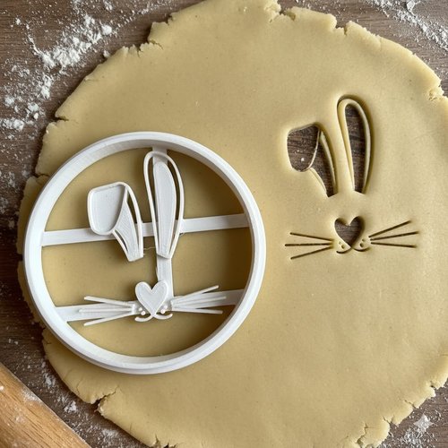 Emporte-piece lapin de paques 8 cm - moule biscuit artisanal