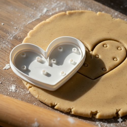 Emporte-pièce coeur 8 cm - moule biscuits et pâte à sucre artisanal
