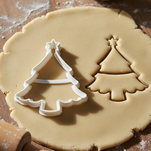 Emporte-piece sapin de noel etoile 8 cm - moule biscuit artisanal