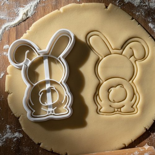 Emporte-piece lapin de paques 8 cm - moule biscuit artisanal