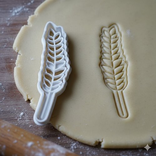 Emporte-piece epis de ble 8 cm - moule a biscuit artisanal