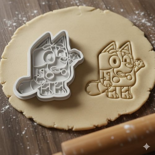 Emporte-piece bluey pour biscuits et pate a sucre - 8 cm