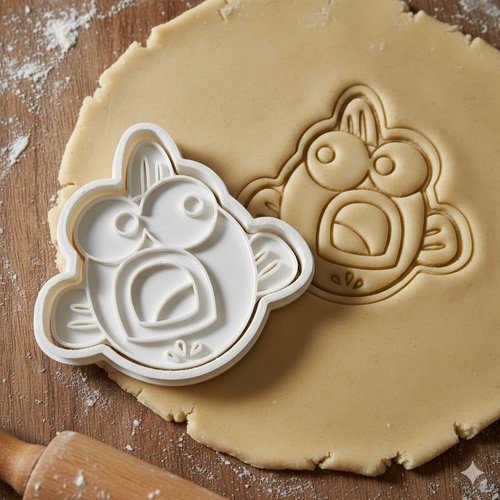Emporte-pièce poisson rigolo 8 cm - moule biscuit artisanal