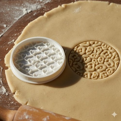 Emporte-piece coeur et leopard 8 cm pour biscuits et patisserie
