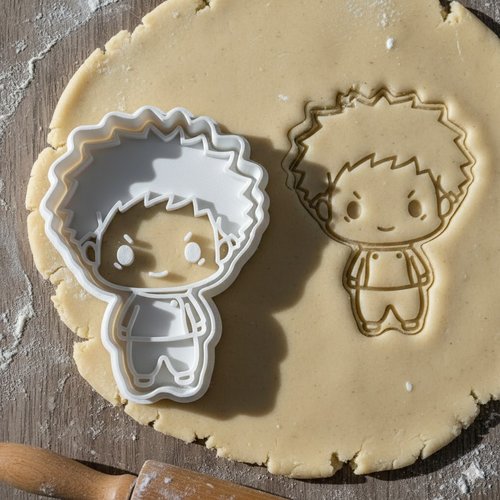 Emporte-piece garcon manga - moule biscuit artisanal 8 cm