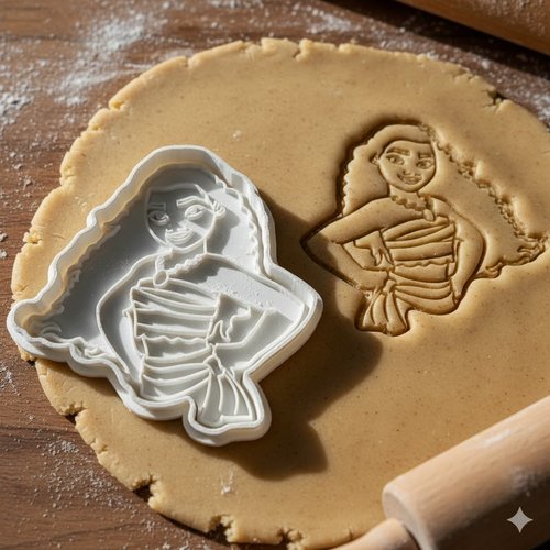 Emporte-piece moana princesse disney - moule biscuit artisanal 8 cm