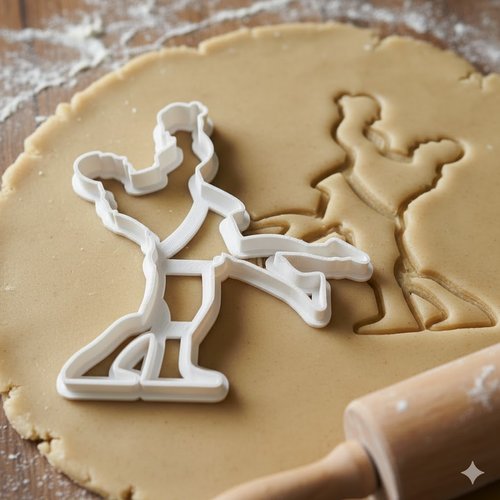 Emporte-piece danse latine - moule biscuits couple salsa 8 cm