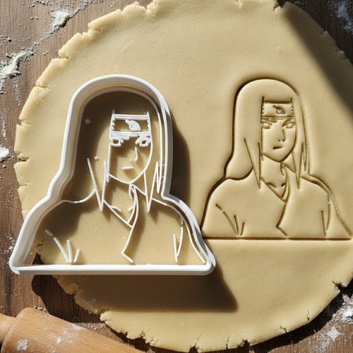 Emporte-piece neji hyuga naruto - moule biscuit 8 cm