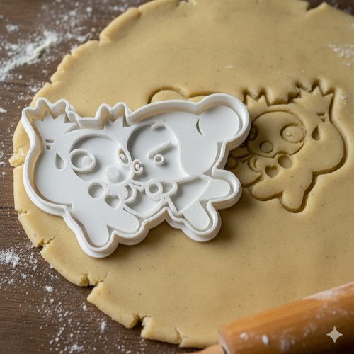 Emporte-piece artisanal personnage mignon 8 cm pour biscuits