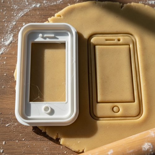 Emporte-piece smartphone 8 cm - moule biscuits design telephone