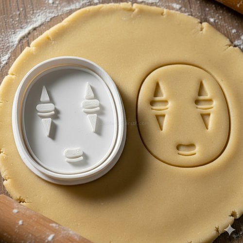 Emporte-piece sans-visage ghibli 8cm - moule biscuits pâte sablée