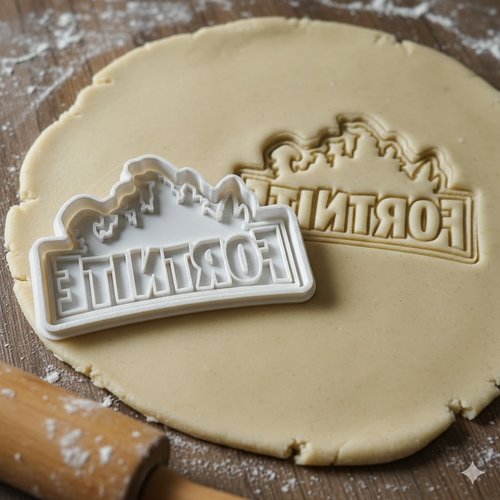 Emporte-pièce fortnite pour biscuits et pâte à sucre - 8 cm