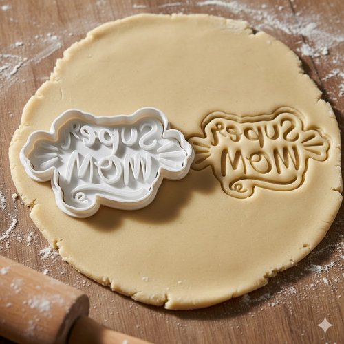 Emporte-piece super mom 8 cm - moule a biscuits fete des meres