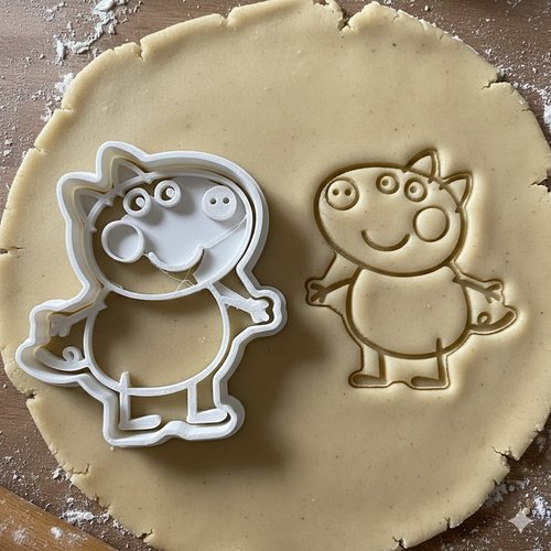 Emporte-piece dinosaure cochon pour biscuits et pate a sucre 8 cm