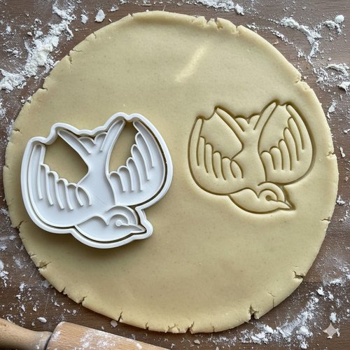 Emporte-piece oiseau hirondelle 8 cm - moule patisserie artisanale