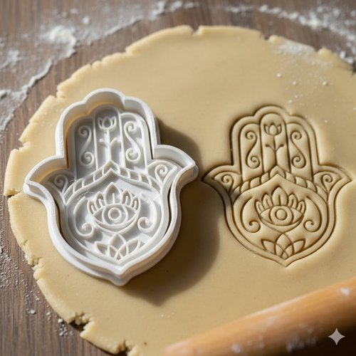 Emporte-piece hamsa main de fatima 8 cm pour biscuits et patisserie