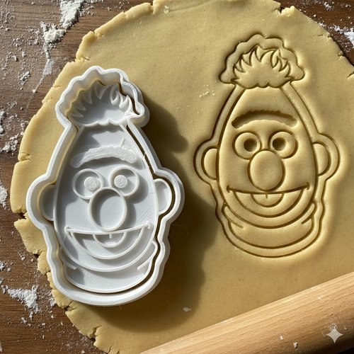 Emporte-piece sesame street bert - moule a biscuit 8 cm