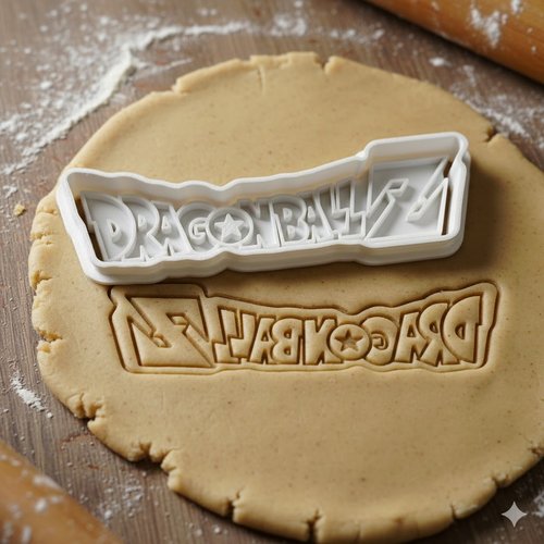 Emporte-piece dragon ball z - moule a biscuit logo manga 8 cm