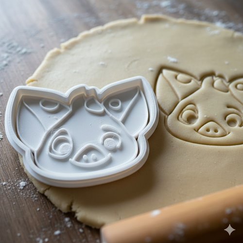 Emporte-piece cochon pua pour biscuits et patisserie - 8 cm