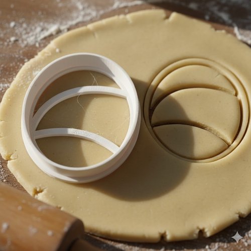 Emporte-pièce artisanal 8 cm pour pâtisserie et biscuits sablés