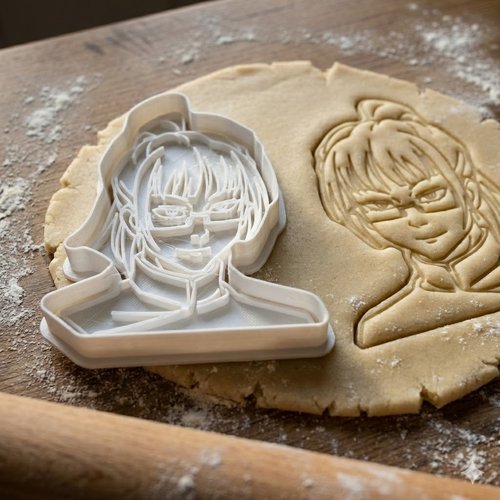 Emporte-pièce forme design 8 cm - moule à biscuit artisanal noir