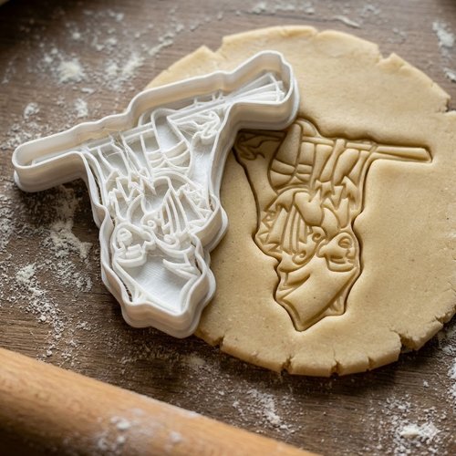 Emporte-pièce artisanal 8cm - moule à biscuit et pâte à sucre