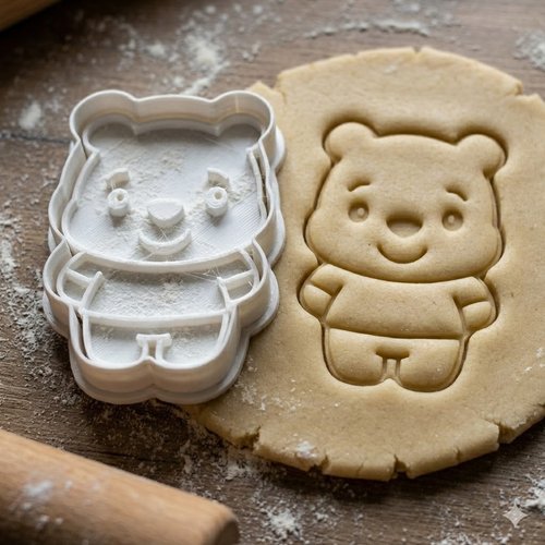 Emporte-pièce ours - moule à biscuit et pâte à sucre artisanal 8 cm