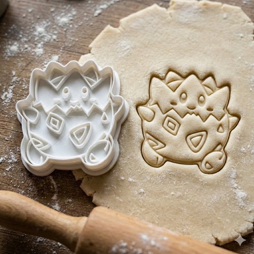 Emporte-pièce togepi pokémon 8 cm - moule à biscuits artisanal