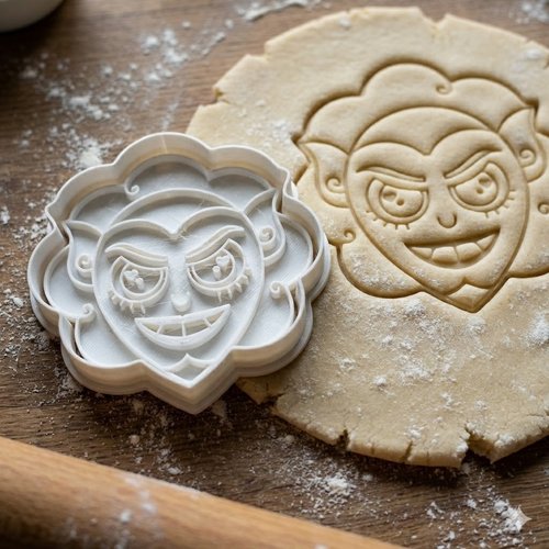 Emporte-pièce visage personnage - moule biscuit artisanal 8 cm
