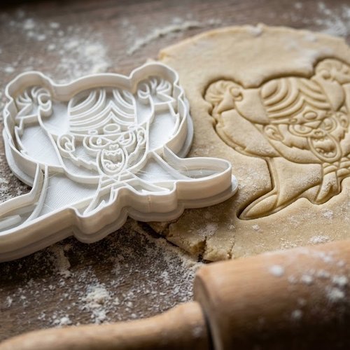 Emporte-pièce visage petite fille 8cm - moule à biscuit artisanal
