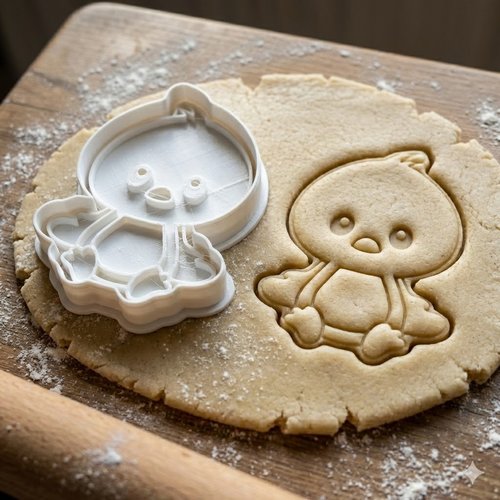 Emporte-pièce poussin - moule à biscuit artisanal 8 cm