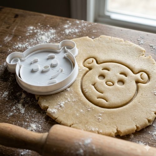 Emporte-piece visage personnage 8 cm - moule biscuit artisanal