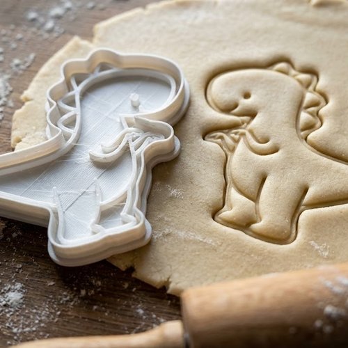 Emporte-piece dinosaure 8cm - moule a biscuits artisanal pour patisserie