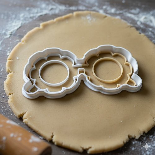 Emporte-pièce lunettes de magicien 8 cm - moule à biscuits artisanal