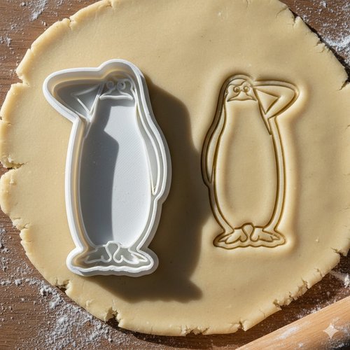 Emporte-pièce pingouin skipper - moule biscuit pâtisserie 8 cm