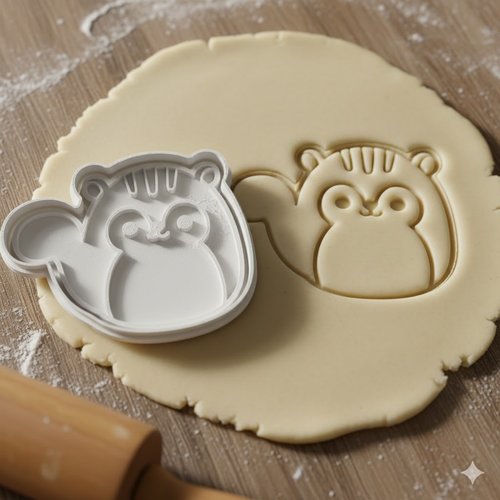 Emporte-piece ecureuil 8 cm - moule pour biscuits et pate a sucre