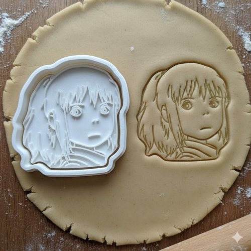 Emporte-piece anime chihiro - moule biscuits et pate a sucre 8 cm
