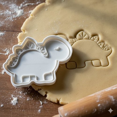 Emporte-piece dinosaure stegosaure 8 cm - moule patisserie artisanale