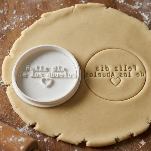 Emporte-piece feliz dia de los abuelos - moule biscuit 8 cm