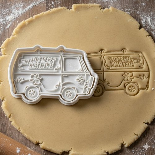 Emporte-pièce mystery machine van scooby-doo 8 cm - découpe biscuit