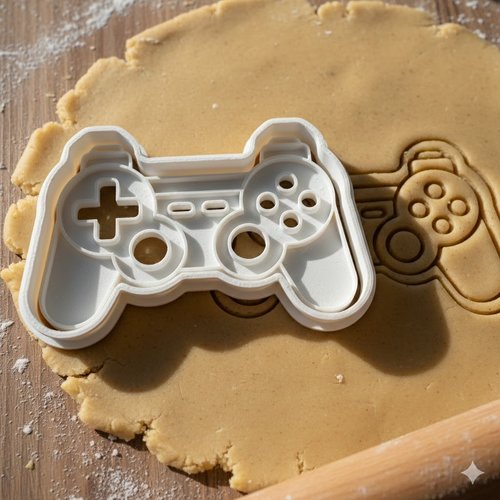 Emporte-piece manette jeu video - moule biscuit gamer 8 cm