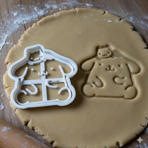 Emporte-piece chien kawaii 8 cm - moule a biscuit artisanal