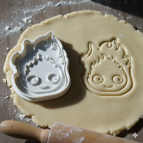 Emporte-piece calcifer chateau ambulant 8cm - moule biscuit