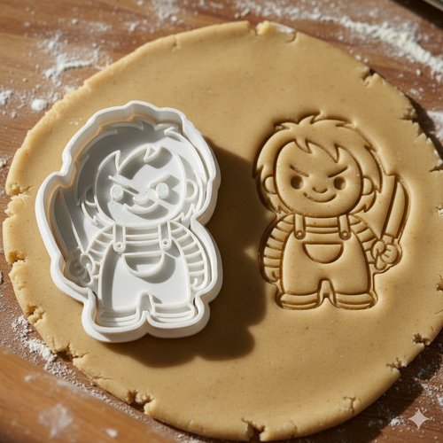 Emporte-piece chucky pour biscuits et patisserie - 8 cm