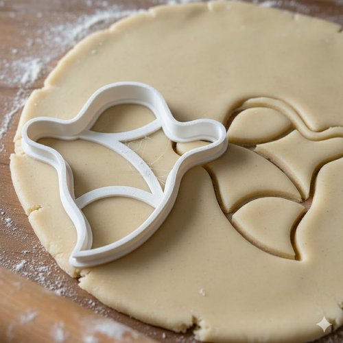 Emporte-pièce artisanal 8 cm - moule à biscuits et pâte à sucre