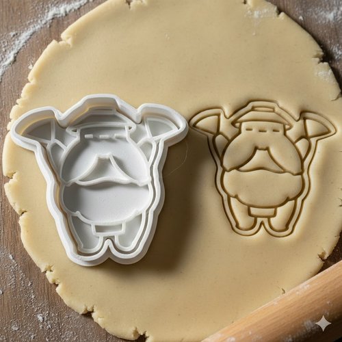 Emporte-piece nain fantastique 8 cm - moule biscuit artisanal